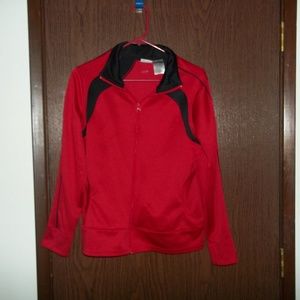 Athletic Works warm up jacket red/black women's  L